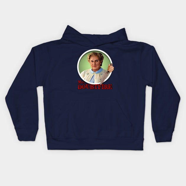 Angry Mrs. Doubtfire Kids Hoodie by Zbornak Designs